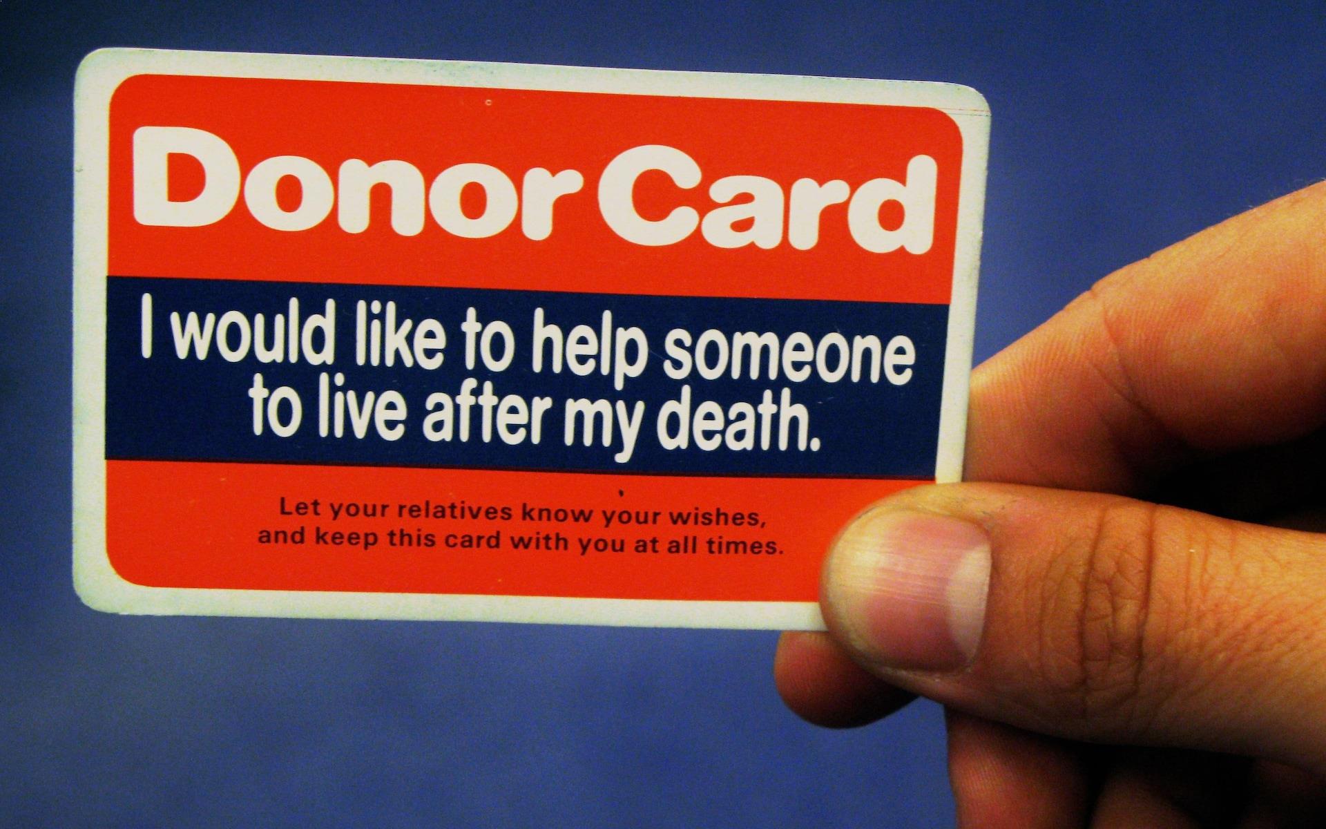 donor card